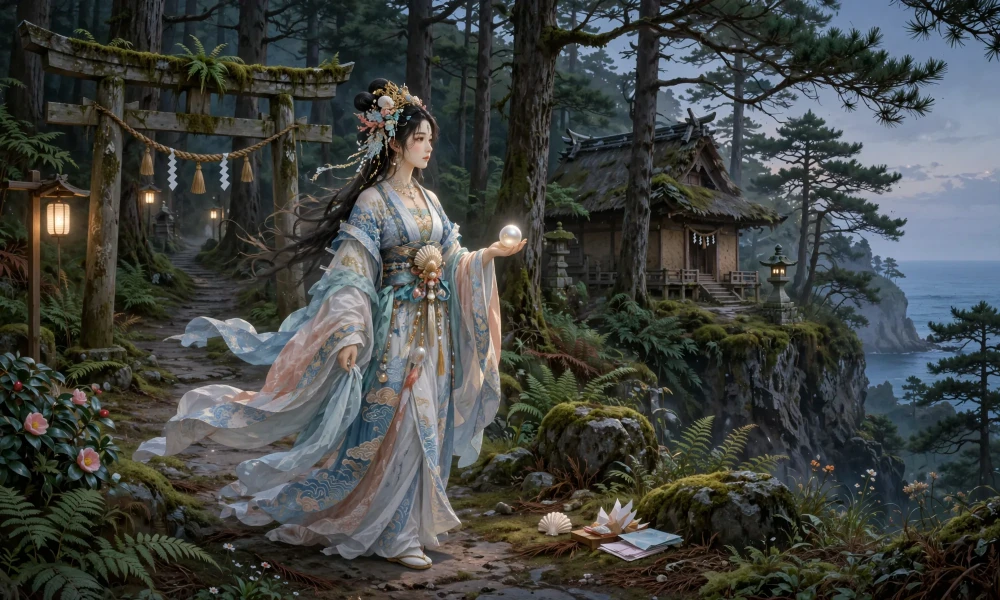 Alternative illustration of Tamayori-hime