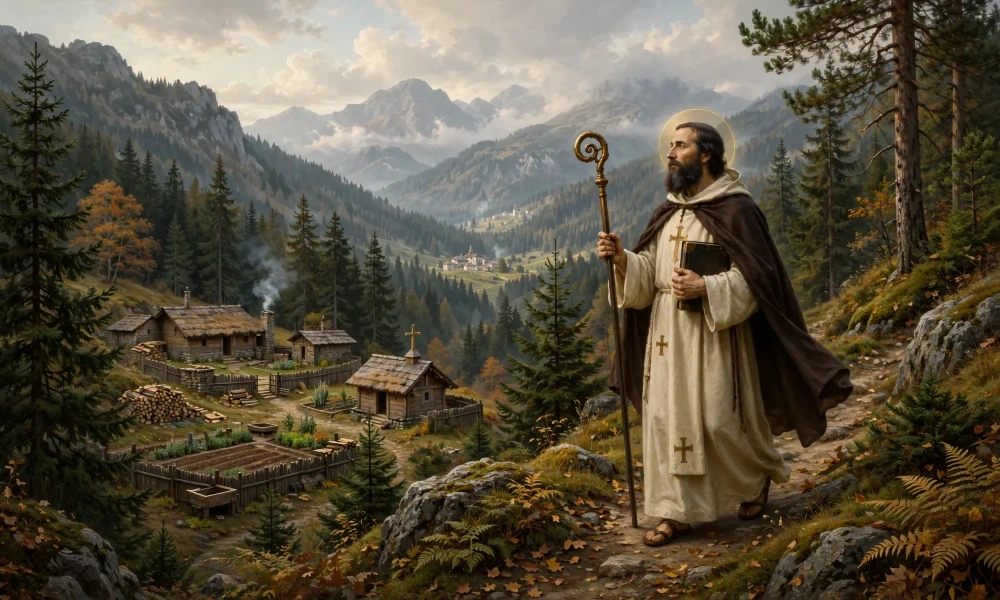 Alternative illustration of St. Romanus Of Condat